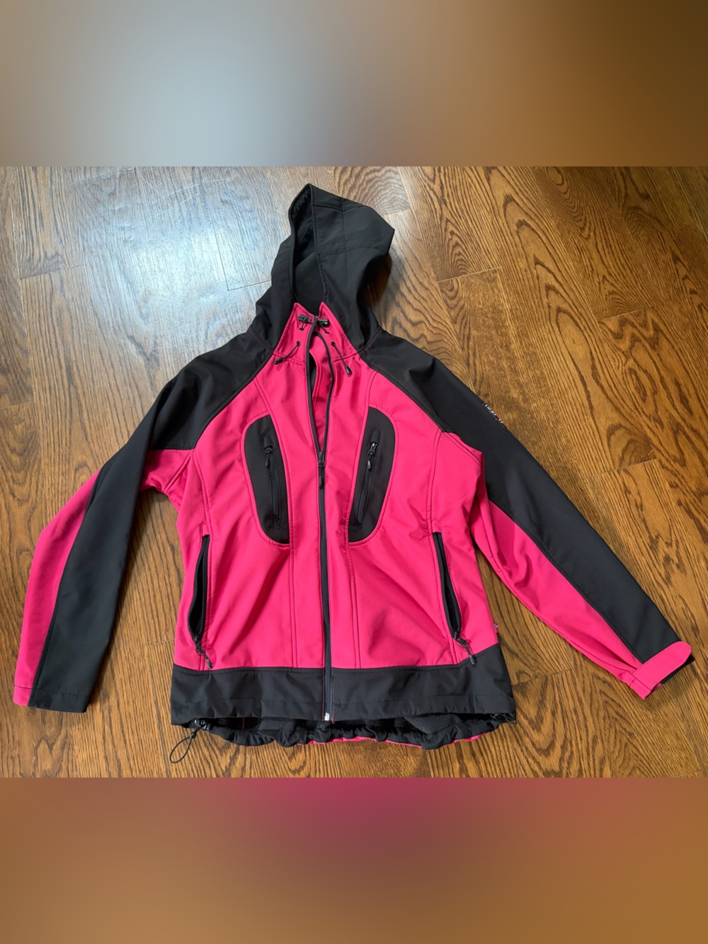 Nor Wear Women’s jacket, pink and black, size L